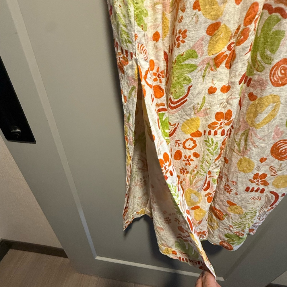 C&C California Tropical Print Cotton Blend Midi Dress Size XS - Picture 6 of 9